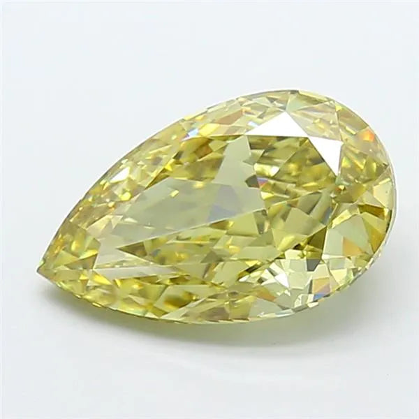 3.57ct Pear Lab Grown Diamond (Colour Fancy Intense Yellow, Clarity VVS2, IGI Certified)