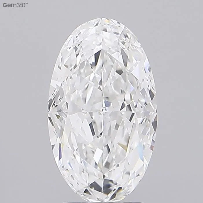 3.58ct Oval Lab Grown Diamond (Colour E, Clarity VS1, IGI Certified)