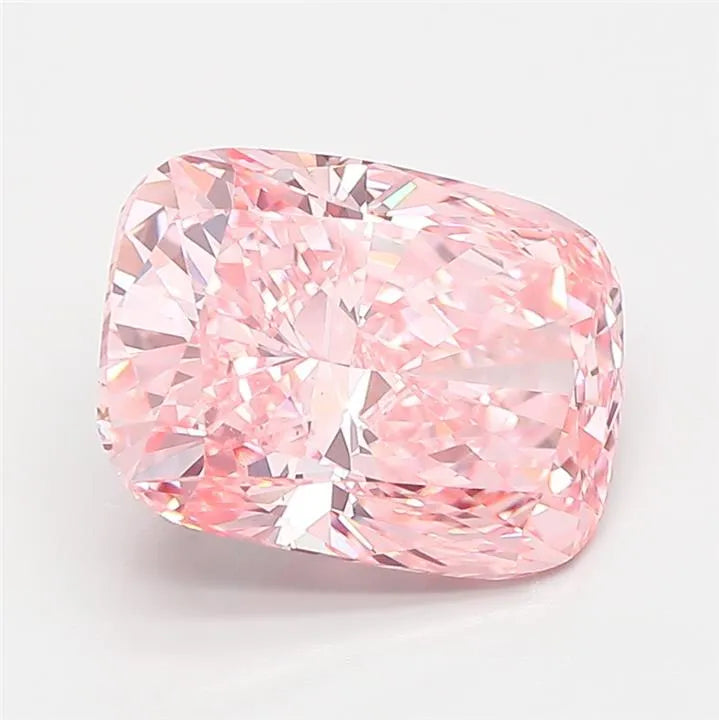 3.59ct Cushion modified Lab Grown Diamond (Colour Fancy Vivid Pink, Clarity VS1, IGI Certified)