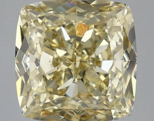 3.60ct Cushion modified Lab Grown Diamond (Colour Fancy Yellow, Clarity VVS2, IGI Certified)