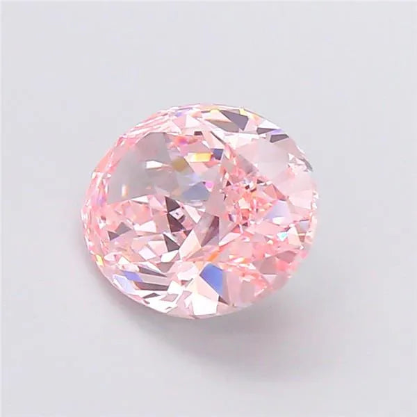 3.60ct Oval Lab Grown Diamond (Colour Fancy Vivid Pink, Clarity VVS2, IGI Certified)