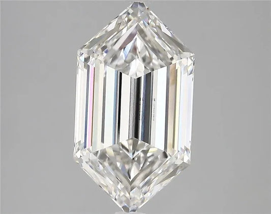 3.61ct Hexagonal Lab Grown Diamond (Colour E, Clarity VVS2, IGI Certified)