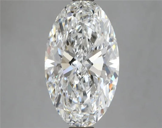 3.64ct Oval Lab Grown Diamond (Colour D, Clarity VVS2, IGI Certified)