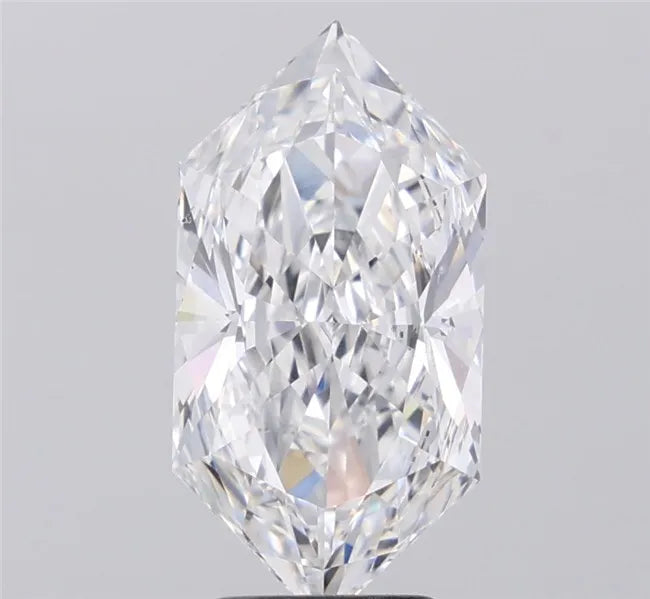 3.67ct Hexagonal Lab Grown Diamond (Colour E, Clarity VVS2, IGI Certified)