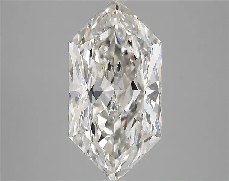 3.67ct Hexagonal Lab Grown Diamond (Colour G, Clarity VVS1, IGI Certified)