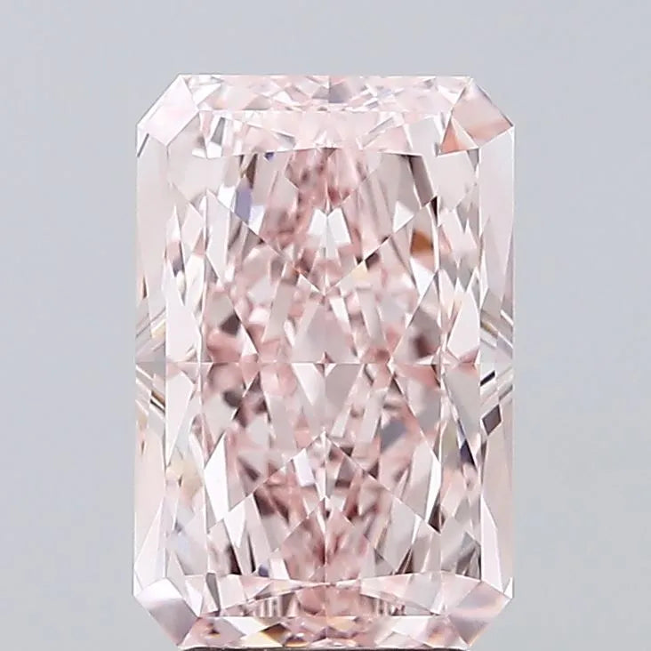 3.68ct Radiant Lab Grown Diamond (Colour Fancy Intense Pink, Clarity VVS2, IGI Certified)