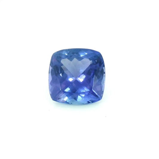 3.69ct Cushion Natural Tanzanite (Colour Blue, Clarity Eye Clean, Cut Faceted)
