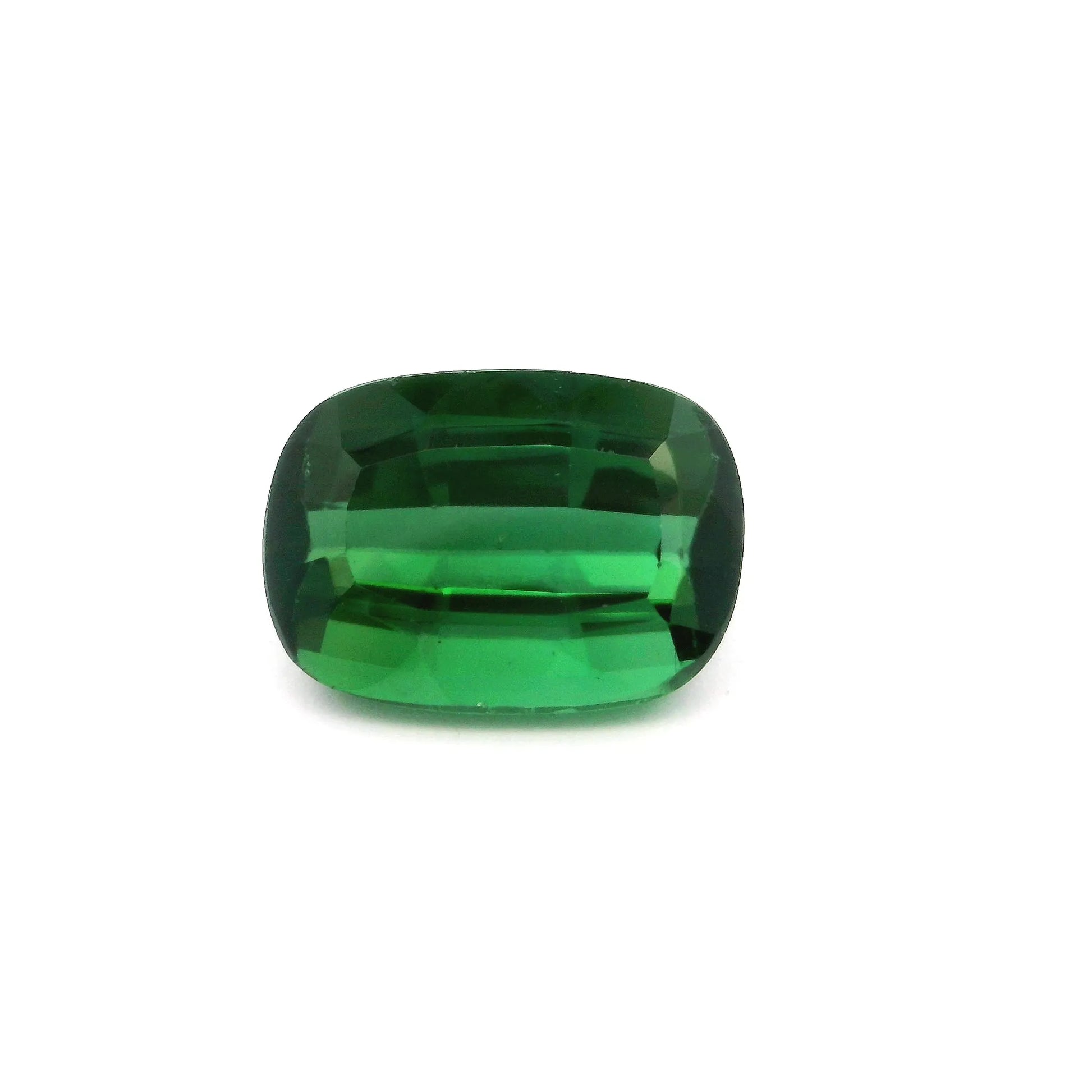 3.69ct Cushion Natural Tourmaline (Colour Green, Clarity Eye Clean, Cut Faceted)