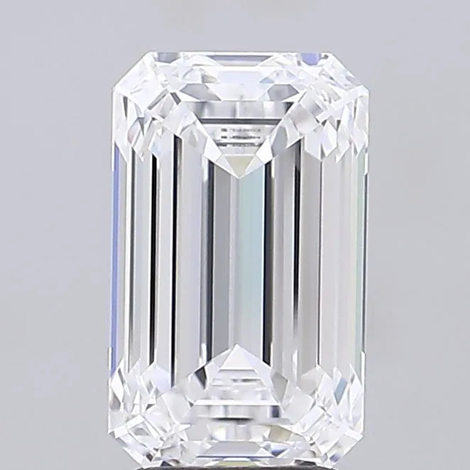 3.72ct Emerald Lab Grown Diamond (Colour D, Clarity VVS2, IGI Certified)