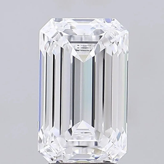 3.72ct Emerald Lab Grown Diamond (Colour D, Clarity VVS2, IGI Certified)
