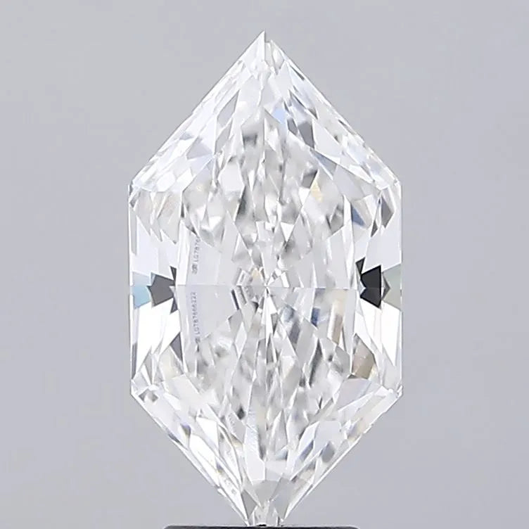 3.72ct Hexagonal Lab Grown Diamond (Colour E, Clarity VVS2, IGI Certified)