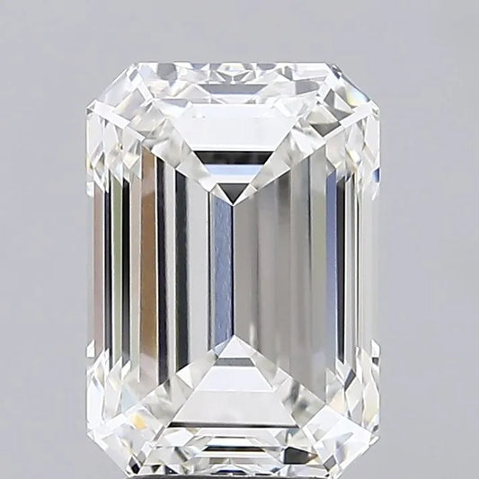 3.74ct Emerald Lab Grown Diamond (Colour F, Clarity VVS2, IGI Certified)