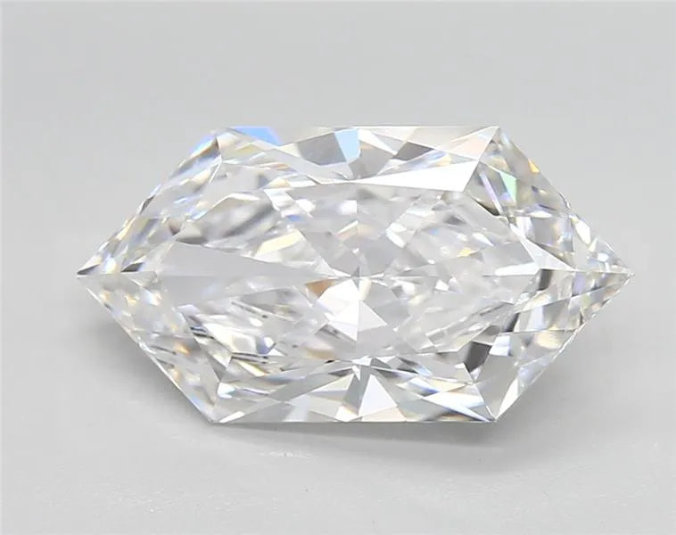 3.74ct Hexagonal Lab Grown Diamond (Colour D, Clarity VVS2, IGI Certified)