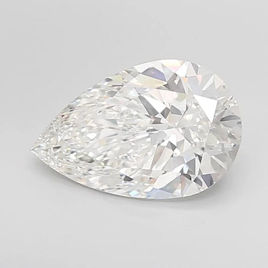 3.76ct Pear Lab Grown Diamond (Colour F, Clarity VVS2, IGI Certified)