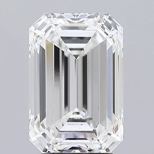 3.78ct Emerald Lab Grown Diamond (Colour F, Clarity VVS2, IGI Certified)