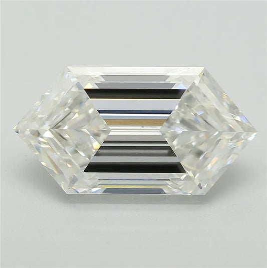 3.78ct Hexagonal Lab Grown Diamond (Colour E, Clarity VVS2, IGI Certified)