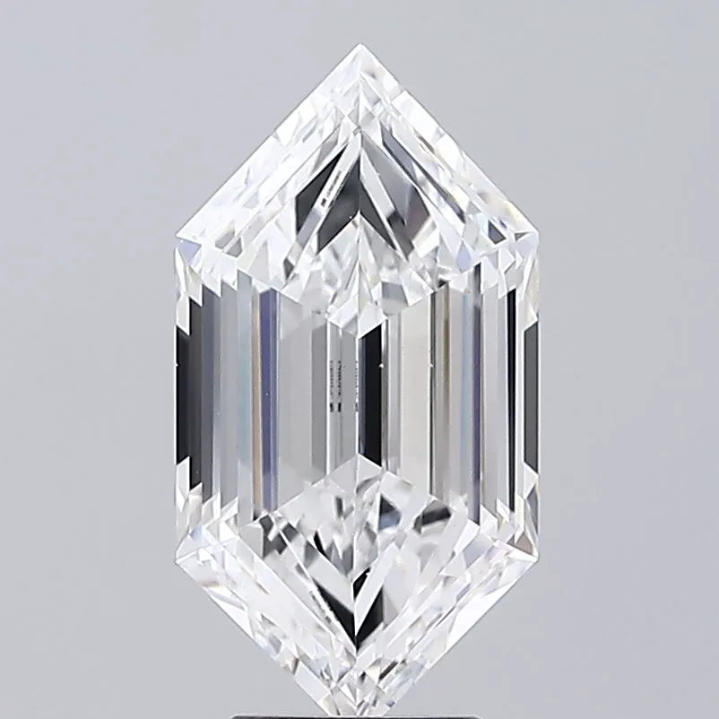 3.81ct Hexagonal Lab Grown Diamond (Colour F, Clarity VS1, IGI Certified)