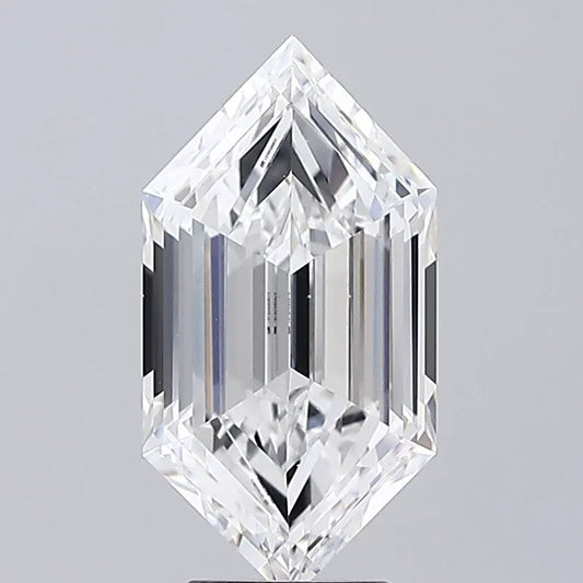 3.81ct Hexagonal Lab Grown Diamond (Colour F, Clarity VS1, IGI Certified)