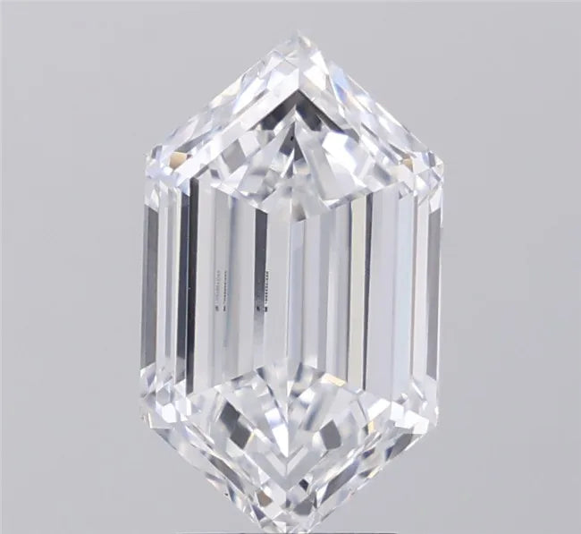 3.82ct Hexagonal Lab Grown Diamond (Colour D, Clarity VVS2, IGI Certified)