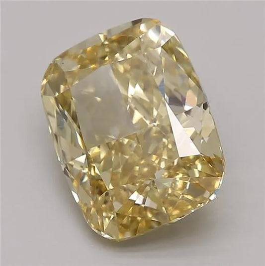 3.83ct Cushion modified Lab Grown Diamond (Colour Fancy Intense Yellow, Clarity VS1, Cut EX, IGI Certified)