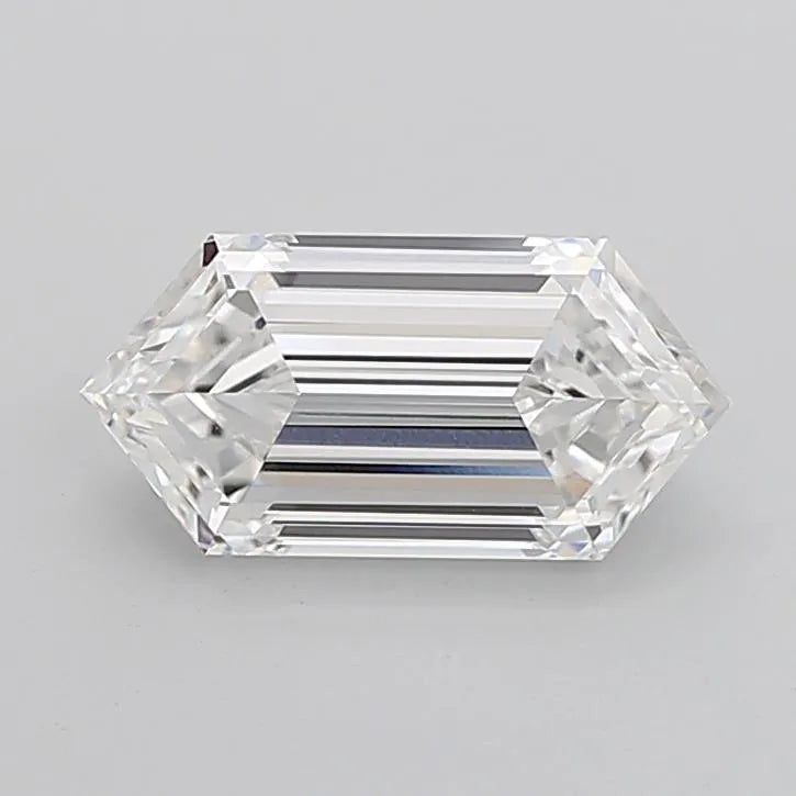 3.83ct Hexagonal Lab Grown Diamond (Colour D, Clarity VVS2, IGI Certified)