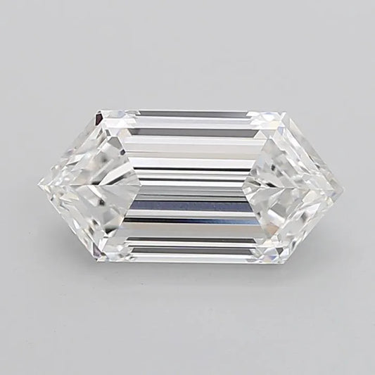 3.83ct Hexagonal Lab Grown Diamond (Colour D, Clarity VVS2, IGI Certified)
