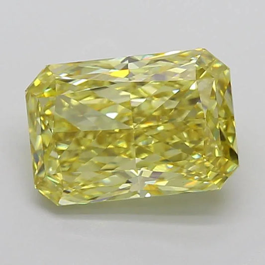 3.83ct Radiant Lab Grown Diamond (Colour Fancy Intense Yellow, Clarity VS1, IGI Certified)