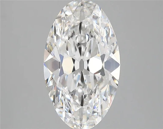 3.84ct Oval Lab Grown Diamond (Colour E, Clarity VVS2, IGI Certified)