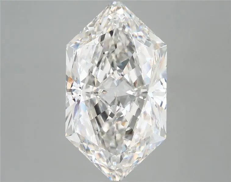 3.87ct Hexagonal Lab Grown Diamond (Colour F, Clarity VVS2, IGI Certified)