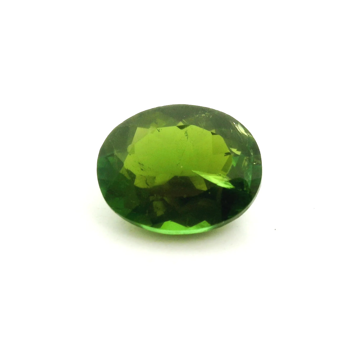 3.88ct Oval Natural Tourmaline (Colour Green, Clarity Moderately Included, Cut Faceted)