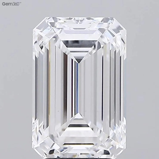 3.92ct Emerald Lab Grown Diamond (Colour E, Clarity VVS2, IGI Certified)