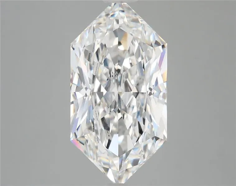 3.93ct Hexagonal Lab Grown Diamond (Colour E, Clarity VVS2, IGI Certified)