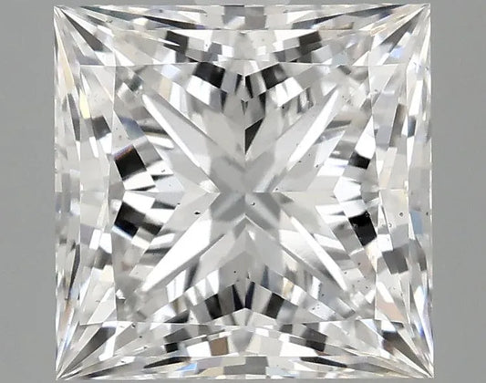 2.92ct Princess Lab Grown Diamond (Colour E, Clarity SI1, IGI Certified)
