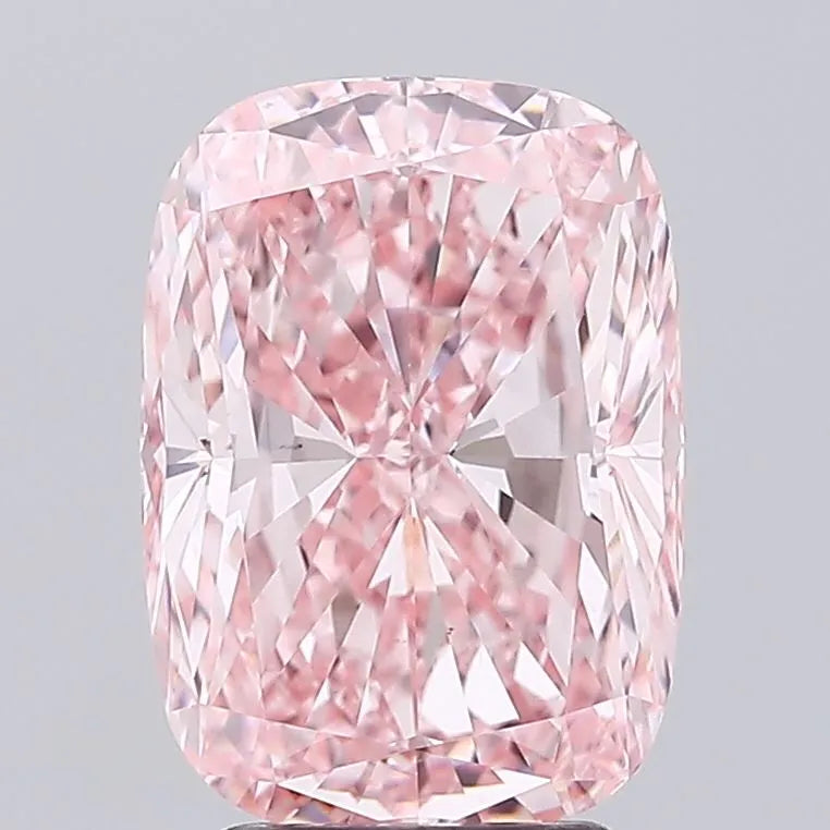 4.00ct Cushion modified Lab Grown Diamond (Colour Fancy Vivid Pink, Clarity VS1, IGI Certified)