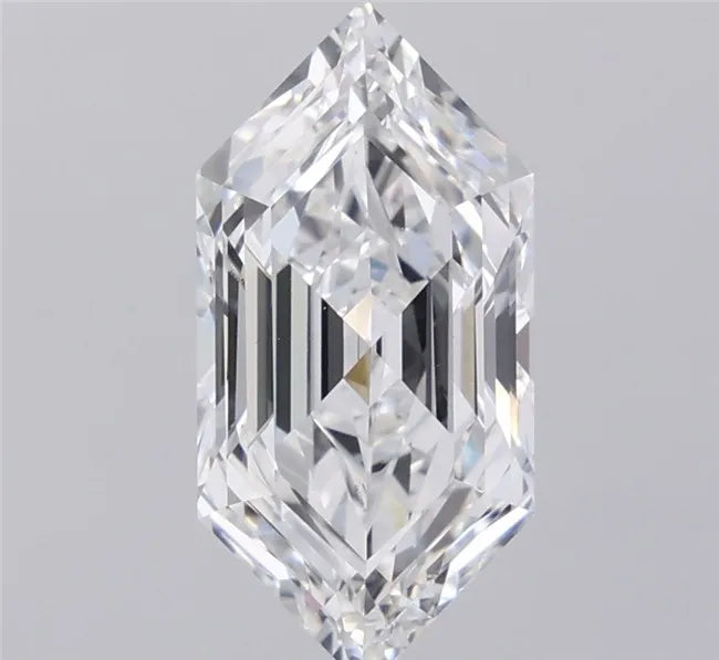 4.00ct Hexagonal Lab Grown Diamond (Colour E, Clarity VVS1, IGI Certified)