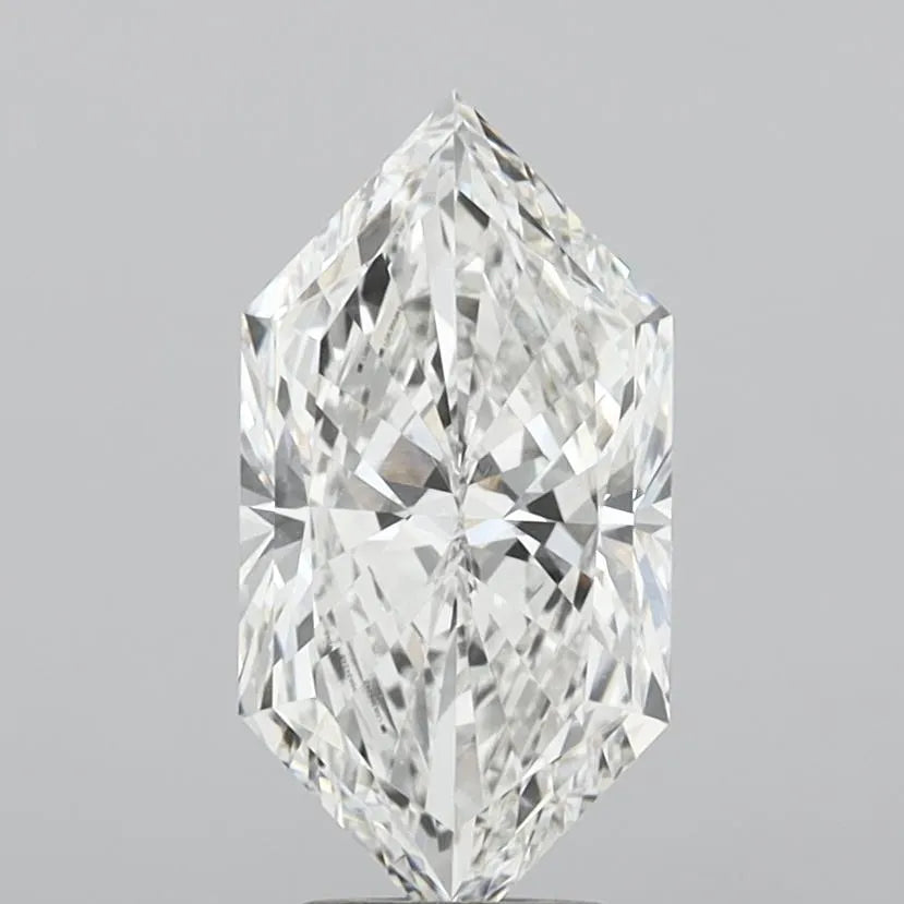 4.00ct Hexagonal Lab Grown Diamond (Colour F, Clarity VS1, IGI Certified)