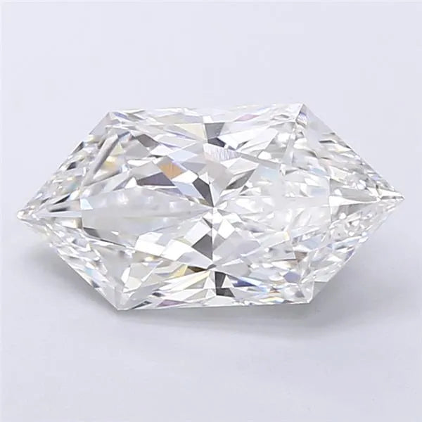 4.00ct Hexagonal Lab Grown Diamond (Colour F, Clarity VVS2, IGI Certified)