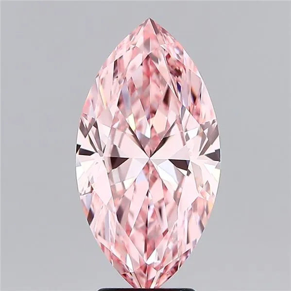 4.00ct Marquise Lab Grown Diamond (Colour Fancy Vivid Pink, Clarity VVS1, IGI Certified)