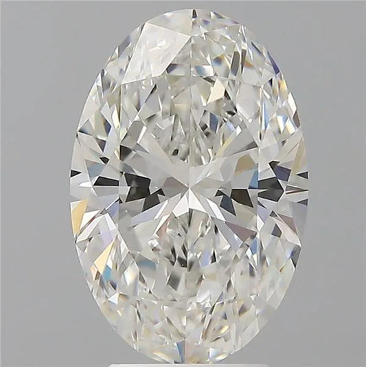 4.00ct Oval Lab Grown Diamond (Colour F, Clarity VVS2, IGI Certified)