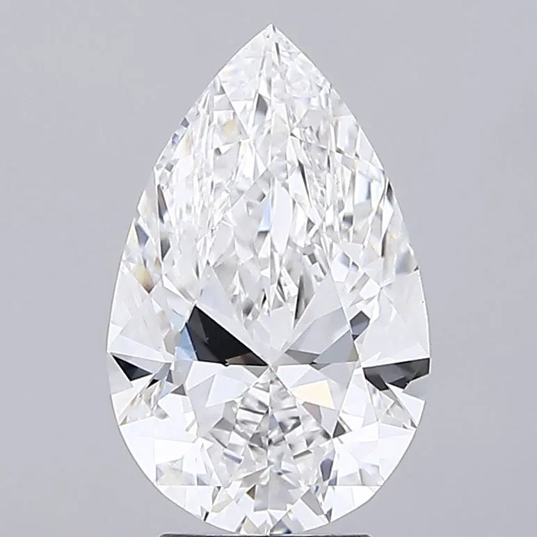 4.00ct Pear Lab Grown Diamond (Colour E, Clarity VVS2, IGI Certified)