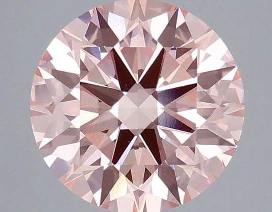 4.00ct Round Lab Grown Diamond (Colour Fancy Vivid Pink, Clarity VS2, Cut ID, IGI Certified)