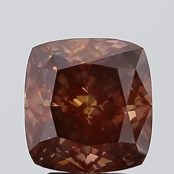 4.01ct Cushion modified Lab Grown Diamond (Colour Fancy Pink Brown, Clarity SI2, IGI Certified)