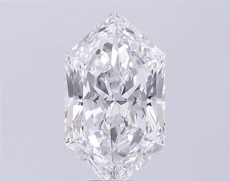 4.01ct Hexagonal Lab Grown Diamond (Colour D, Clarity VS1, IGI Certified)