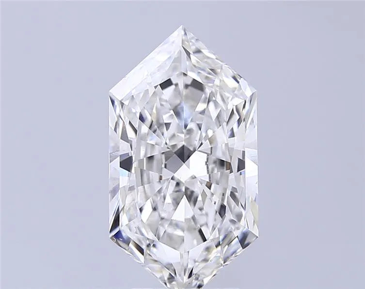 4.01ct Hexagonal Lab Grown Diamond (Colour F, Clarity VS2, IGI Certified)
