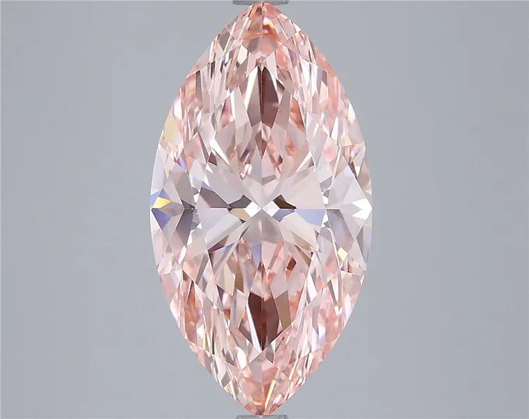 4.01ct Marquise Lab Grown Diamond (Colour Fancy Vivid Pink, Clarity VS1, IGI Certified)