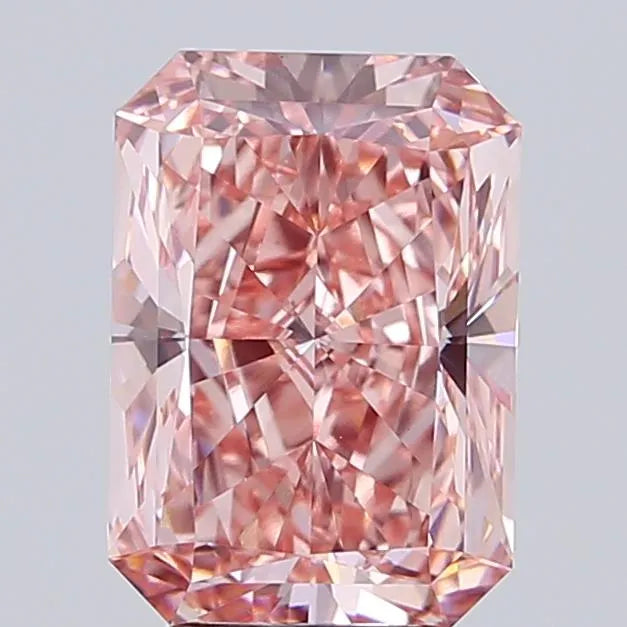 4.01ct Radiant Lab Grown Diamond (Colour Fancy Vivid Pink, Clarity VS1, IGI Certified)
