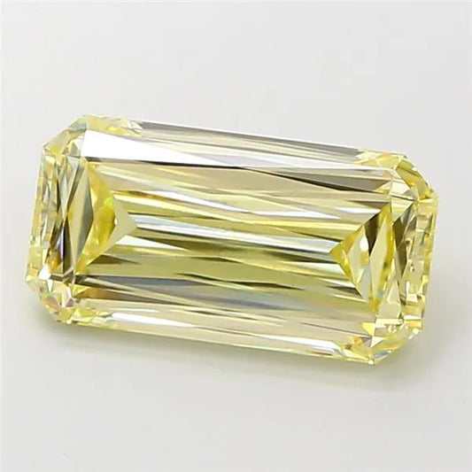 4.01ct Radiant Lab Grown Diamond (Colour Fancy Yellow, Clarity VVS2, IGI Certified)