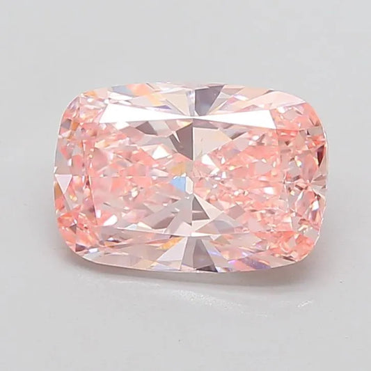 4.02ct Cushion modified Lab Grown Diamond (Colour Fancy Intense Pink, Clarity VS1, IGI Certified)