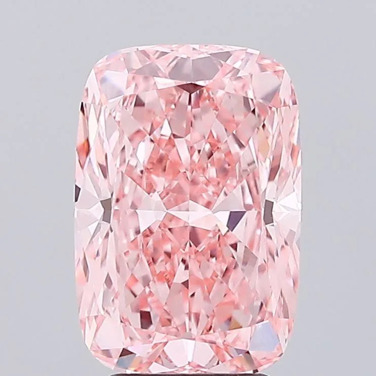 4.02ct Cushion modified Lab Grown Diamond (Colour Fancy Vivid Pink, Clarity VVS2, IGI Certified)
