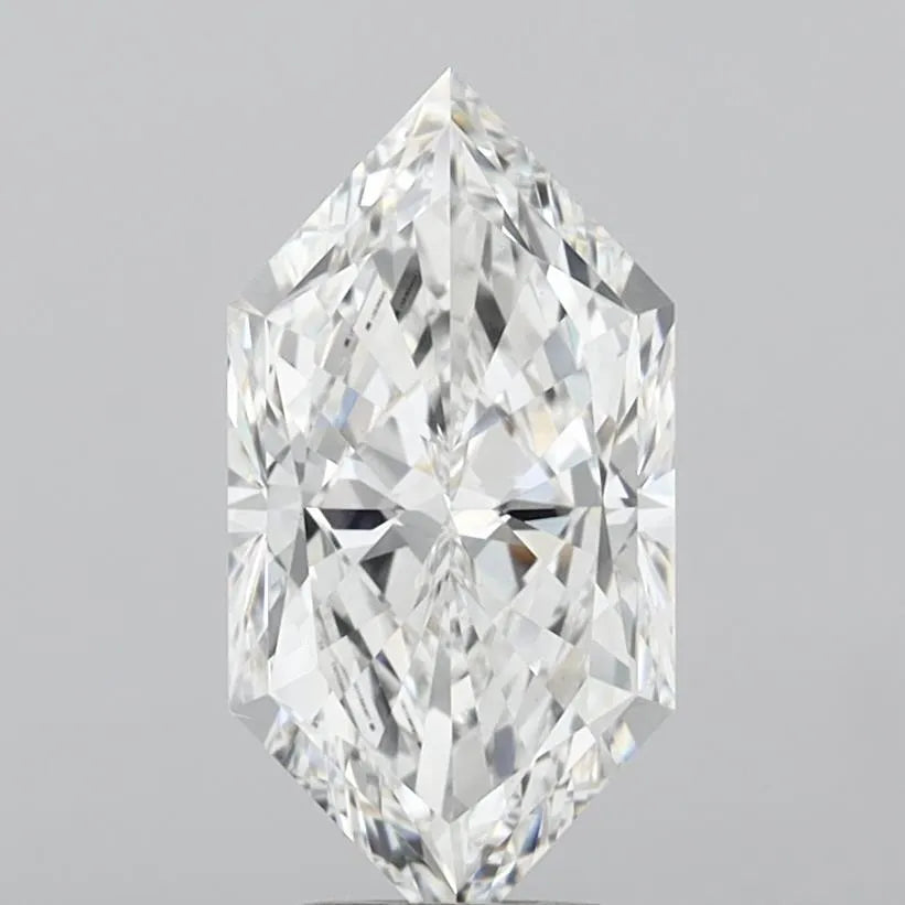 4.02ct Hexagonal Lab Grown Diamond (Colour E, Clarity VVS2, IGI Certified)